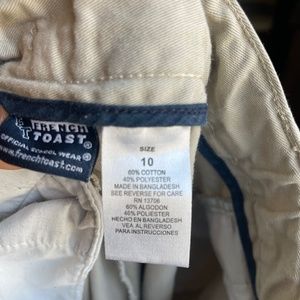 Kids French toast size 10 uniform shorts